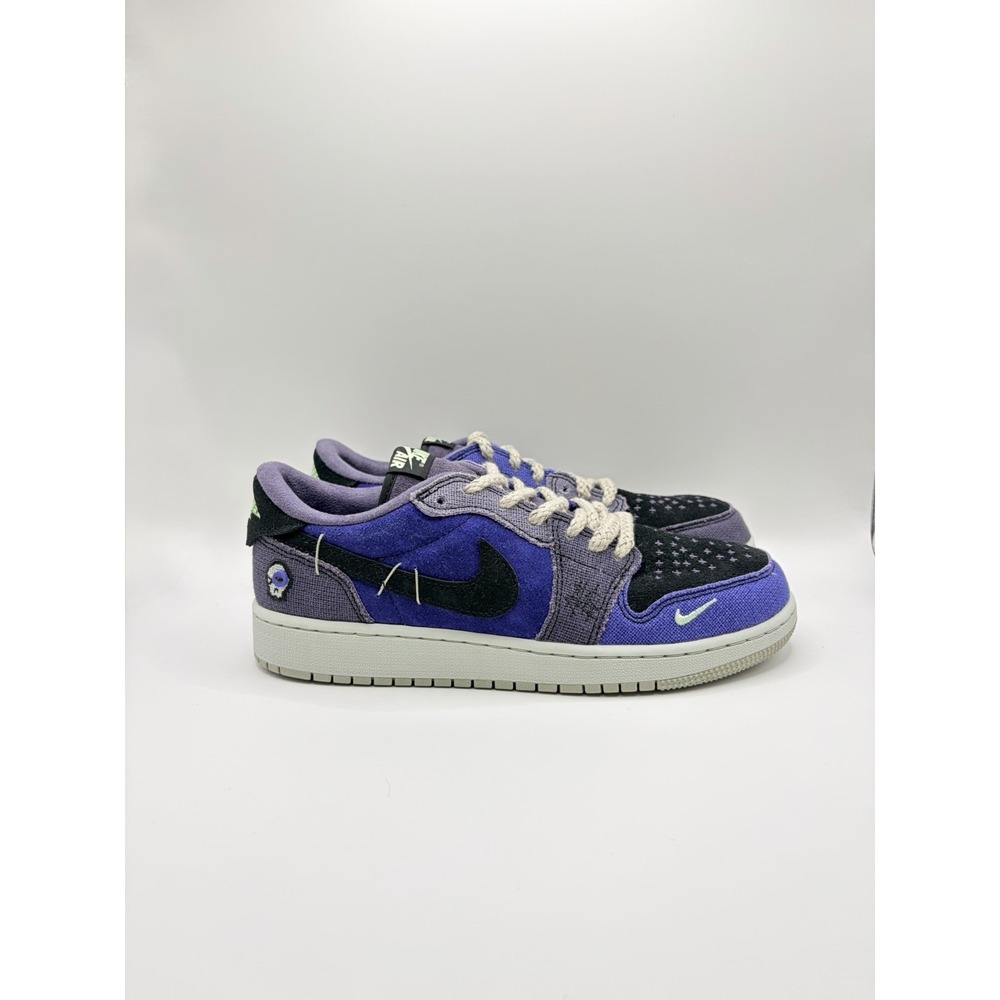 AIR JORDAN 1 RETRO LOW OG (GS) Skull Halloween 7Y/8.5W